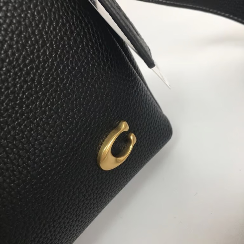 Coach Black Lana 23 Leather Hobo Bag with Gold Hardware - Picture 9 of 9